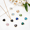 20Pcs 10 Colors Golden Plated Alloy Pendants FIND-FI0001-24-3