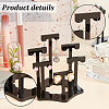 Opaque Acrylic T-Bar Riser Earring Display Stands EDIS-WH0021-03A-4