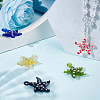 6Pcs 6 Colors Handmade Lampwork Pendants LAMP-SC0001-49-3