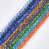 Transparent Glass Beads Strands GLAA-Q080-8mm-C-1