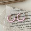 Alloy Epoxy Hoop Earrings FS-WG979F0-01-1