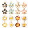 80Pcs 8 Style Alloy Enamel Charms ENAM-FS0001-03LG-1