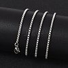 Tarnish Resistant 304 Stainless Steel Venetian Chain Necklace Making STAS-A028-N032P-4