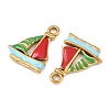 304 Stainless Steel Enamel Pendants STAS-C150-01N-2