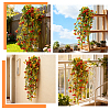 4Pcs Plastic Artificial Violet Vine for Wedding Decoration DIY-WR0005-32C-5