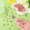200Pcs Resin Cherry Cabochons RESI-TA0005-49-6