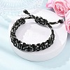7 Inner Cores Polyester & Spandex Cord Braided Bracelets for Men Women BJEW-JB12571-02-2