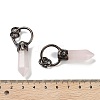 Natural Mixed Stone Faceted Pointed Bullet Pendants G-A221-03-4