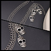Multilayer Alloy Shoe Decoration Chain AJEW-WH20006-171-6