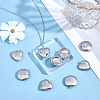 24Pcs 2 Styles 316 Stainless Steel & 304 Stainless Steel Blank Stamping Tag Locket Pendants STAS-ME0003-37-5