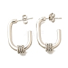 201 Stainless Steel Stud Earrings EJEW-Q026-10P-2