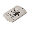 Non-Tarnish 304 Stainless Steel Pendants LS-STAS-C098-01K-P-2