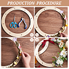 Unfinished Wood Circles DIY-WH0043-05C-4
