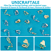 Unicraftale 16Pcs 8 Style Alloy Clip-on Earring Findings FIND-UN0002-95-5