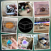 Square Transparent Acrylic Jewelry Packing Boxes with Lid CON-WH0085-169-5