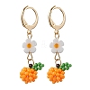 Glass Seed Beads Leverback Earrings EJEW-MZ00343-2