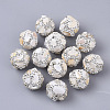 Polymer Clay Crystal Rhinestone Beads X-RB-S055-23N-1