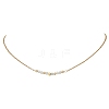12Pcs 12 Styles Constellation Brass Star & Natural Mixed Stone Faceted Round Beaded Pendant 304 Stainless Steel Cable Chain Necklaces NJEW-JN05612-7