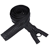 Alloy & Polyester & Resin Zipper AJEW-CY0003-01-1