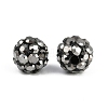 Polymer Clay Rhinestone Beads RB-H284-6MM-Half-1-3