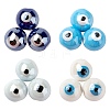 60Pcs 4 Colors Handmade Porcelain Ceramic Beads PORC-LS0001-02-2