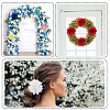 10Pcs 10 Colors Cloth Artificial Flower Head AJEW-CN0005-77-6