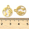 Ion Plating(IP) 304 Stainless Steel Charms STAS-J042-06G-3