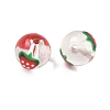 Transparent Glass Enamel Beads GLAA-P078-01A-03-2