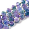 Natural Quartz Dyed Beads Strands G-U023-A02-16-2