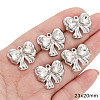 Platinum Alloy Resin Rhinestone Pendants PW-WGBD34C-03-1