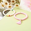 Handmade Polymer Clay Beads Stretch Bracelets Sets BJEW-JB06427-04-2