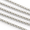 Non-Tarnish 3.28 Feet 201 Stainless Steel Unwelded Rolo Chains X-CHS-R008-17-1