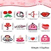 60Pcs 12 Styles Valentine's Day Theme PVC Cabochons FIND-CJ0011-21-8