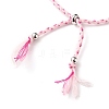 Adjustable Braided Cotton Cords Slider Bracelets Making AJEW-JB00797-3