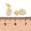 Brass Micro Pave Cubic Zirconia Charms KK-F927-17G-3