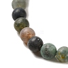 Natural Indian Agate Beads Strands X-G-Q462-6mm-08-5