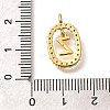 Brass Micro Pave Cubic Zirconia Pendants ZIRC-P123-01G-Z02-3