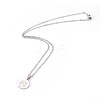 304 Stainless Steel Pendant Necklaces NJEW-E137-01P-2