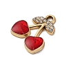 Cherry Alloy Pendants PALLOY-S051-01E-G-2