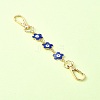 Alloy Enamel Evil Eye Flower Link Bag Strap FIND-YW00004-2