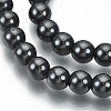 Non-magnetic Synthetic Hematite Beads Strands G-Q892-6mm-2