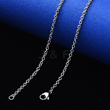 Non-Tarnish 304 Stainless Steel Cable Chain Necklace NJEW-S420-007B-P