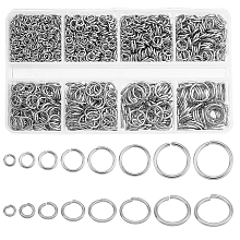   304 Stainless Steel Open Jump Rings STAS-PH0003-44