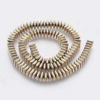 Electroplated Non-magnetic Synthetic Hematite Bead Strand X-G-E495-08A-1