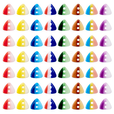 80Pcs 2-Hole Porcelain Buttons PORC-PJ0001-02A-1