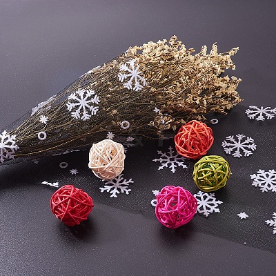 Snowflake Deco Mesh Ribbons OCOR-P010-G15-1