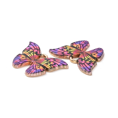 Alloy Enamel Pendants PALLOY-M200-01LG-B-1