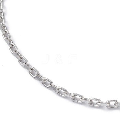 Non-Tarnish 304 Stainless Steel Cable Chain Bracelet for Men Women STAS-B039-04P-1