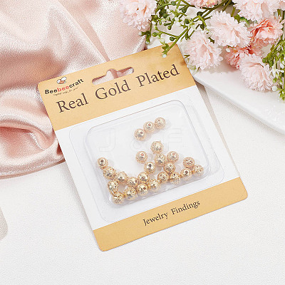 32Pcs 4 Style Alloy Hollow Beads PALLOY-BBC0001-07-1