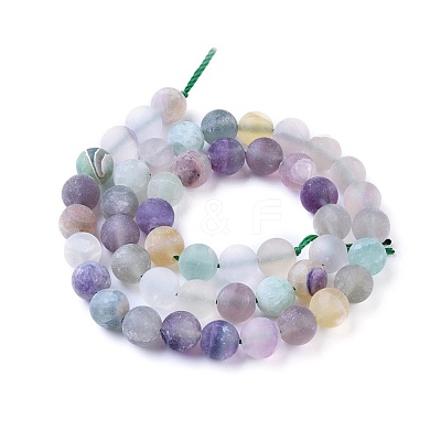 Natural Fluorite Beads Strands X-G-K292-01-1